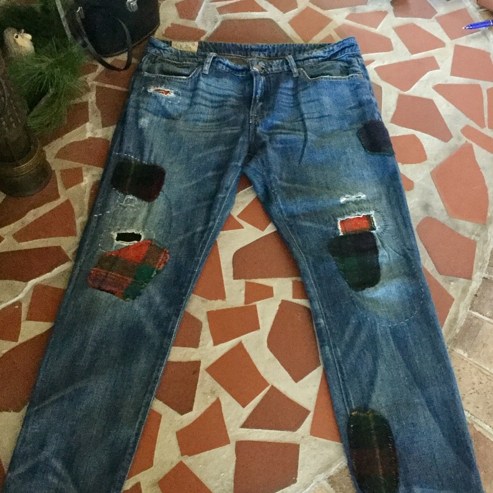 Polo Ralph Lauren Patched Distressed Denim!